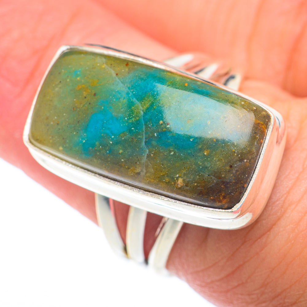 Peruvian Opal Rings handcrafted by Ana Silver Co - RING73860