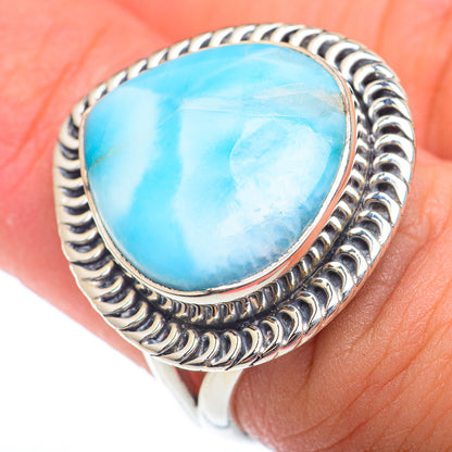 Larimar Rings handcrafted by Ana Silver Co - RING73861