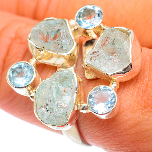 Aquamarine Rings handcrafted by Ana Silver Co - RING73863