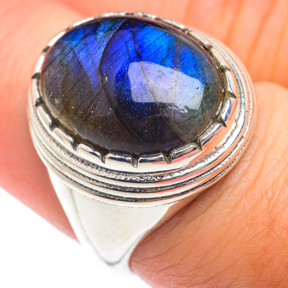 Labradorite Rings handcrafted by Ana Silver Co - RING73865