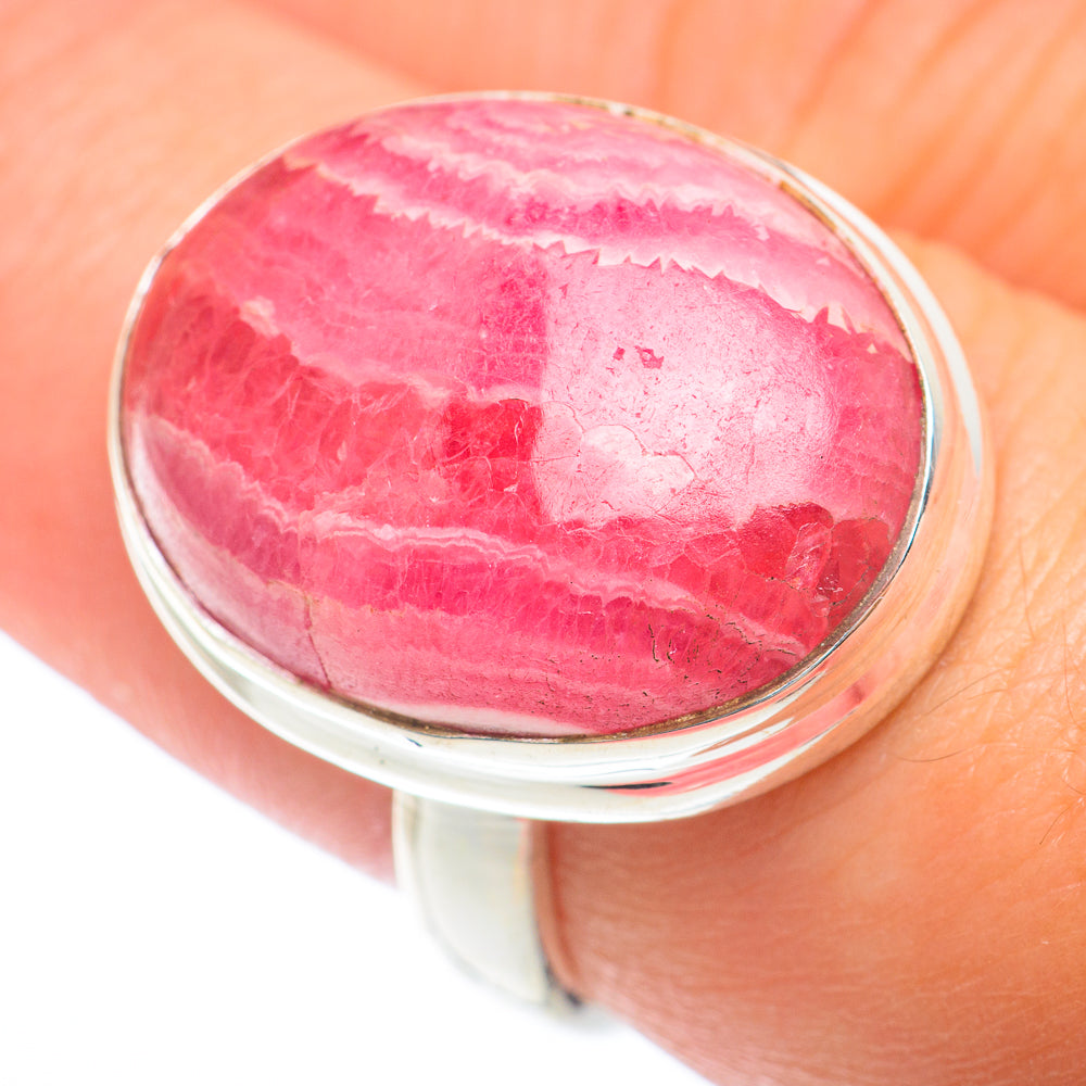 Rhodochrosite Rings handcrafted by Ana Silver Co - RING73881