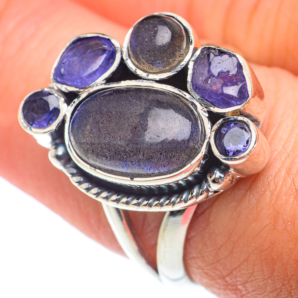 Labradorite Rings handcrafted by Ana Silver Co - RING73885