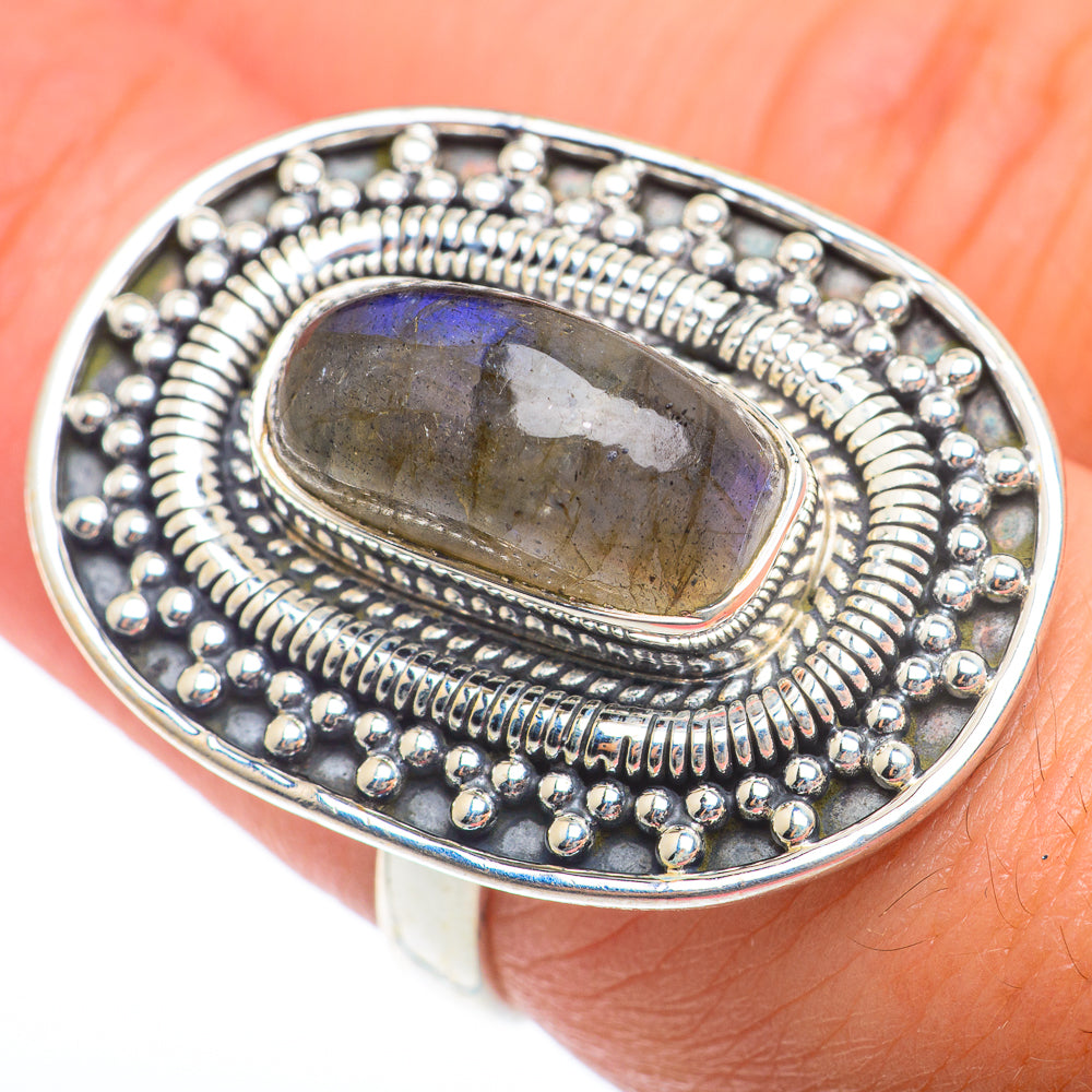 Labradorite Rings handcrafted by Ana Silver Co - RING73893
