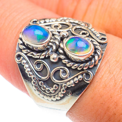 Ethiopian Opal Rings handcrafted by Ana Silver Co - RING73894