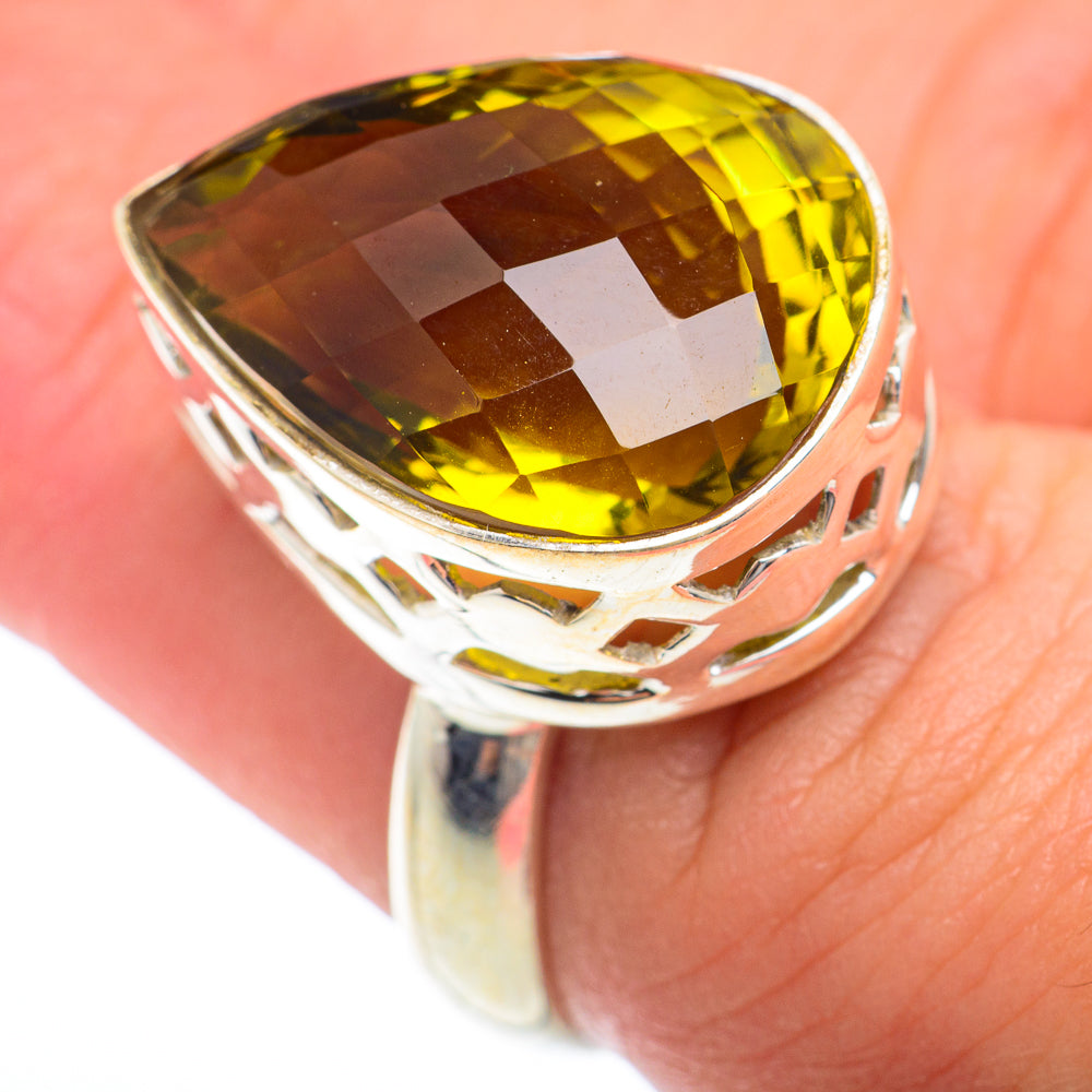Olive Quartz Rings handcrafted by Ana Silver Co - RING73898