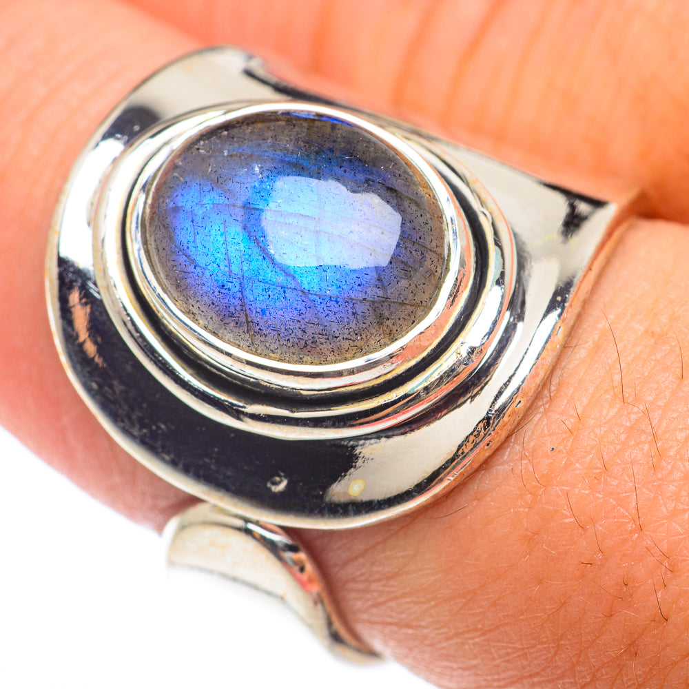 Labradorite Rings handcrafted by Ana Silver Co - RING73903