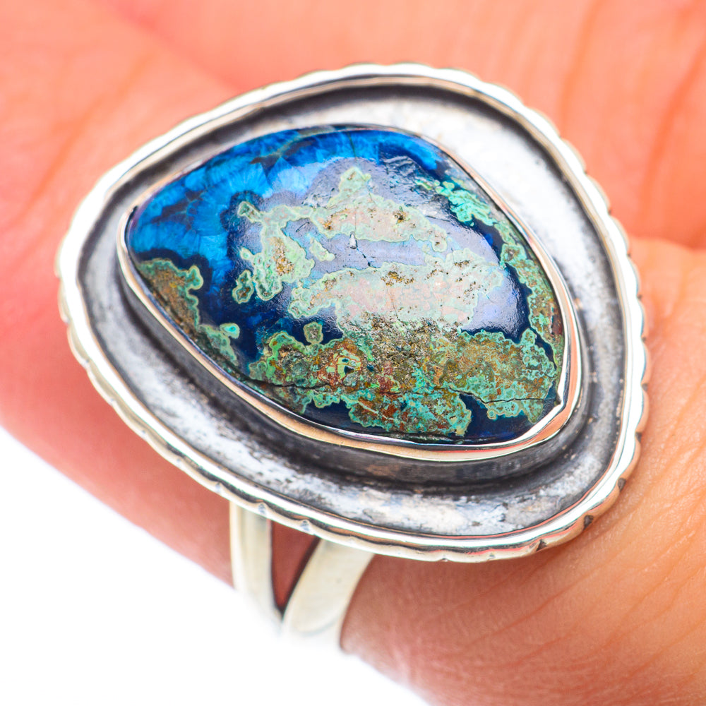 Chrysocolla Rings handcrafted by Ana Silver Co - RING73904