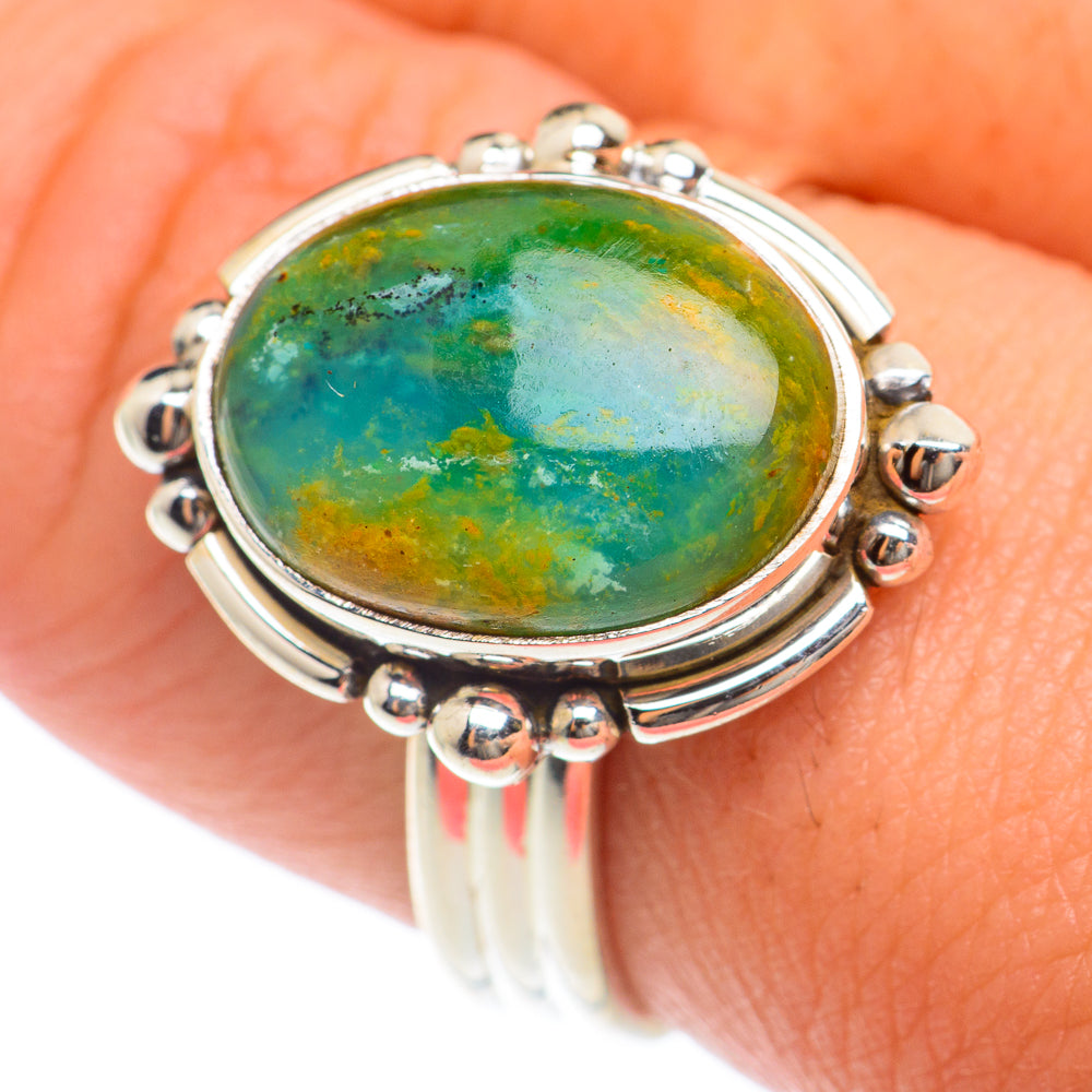Peruvian Opal Rings handcrafted by Ana Silver Co - RING73906