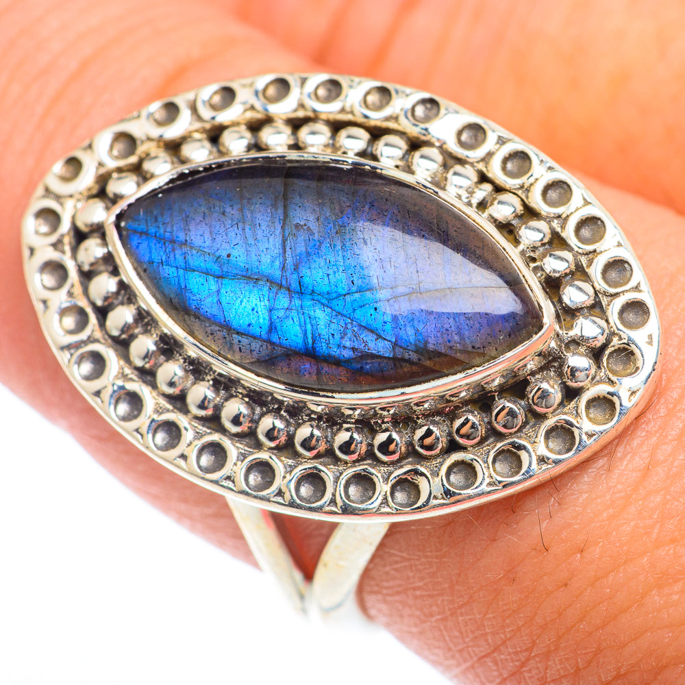 Labradorite Rings handcrafted by Ana Silver Co - RING73907