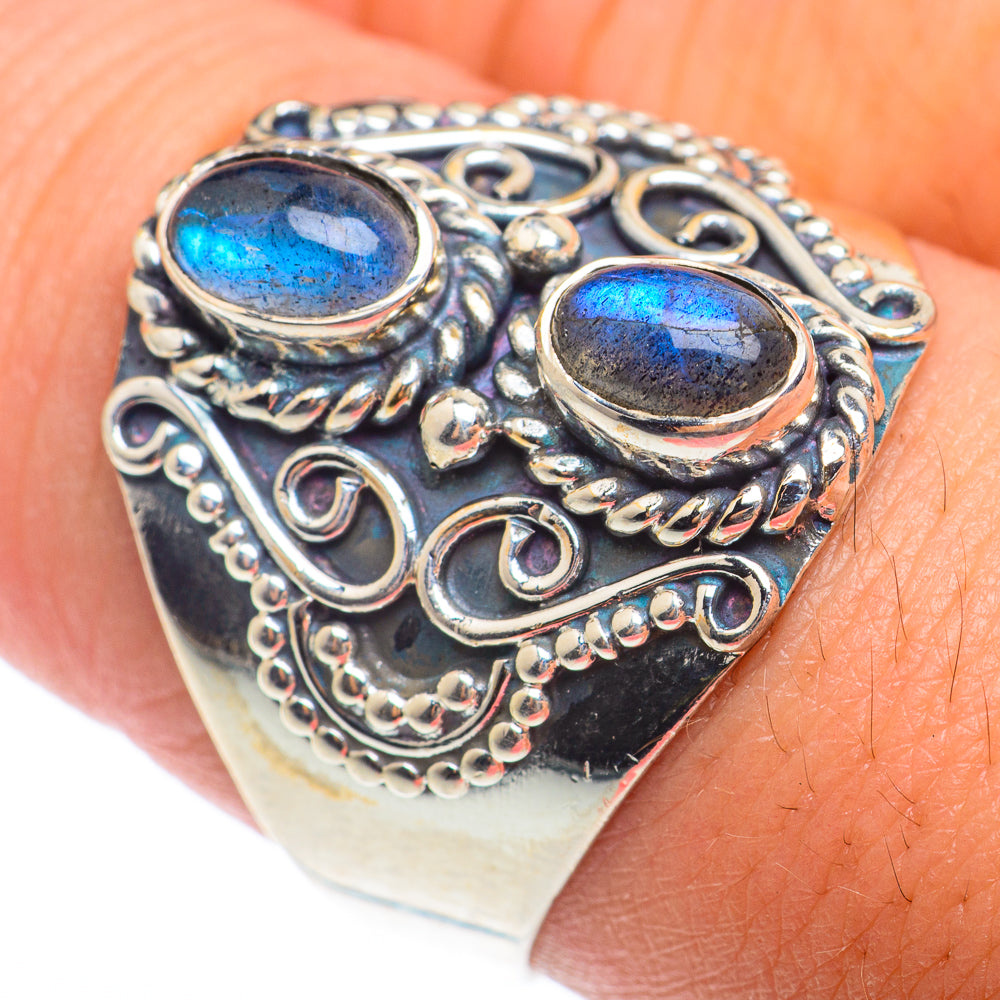 Labradorite Rings handcrafted by Ana Silver Co - RING73908