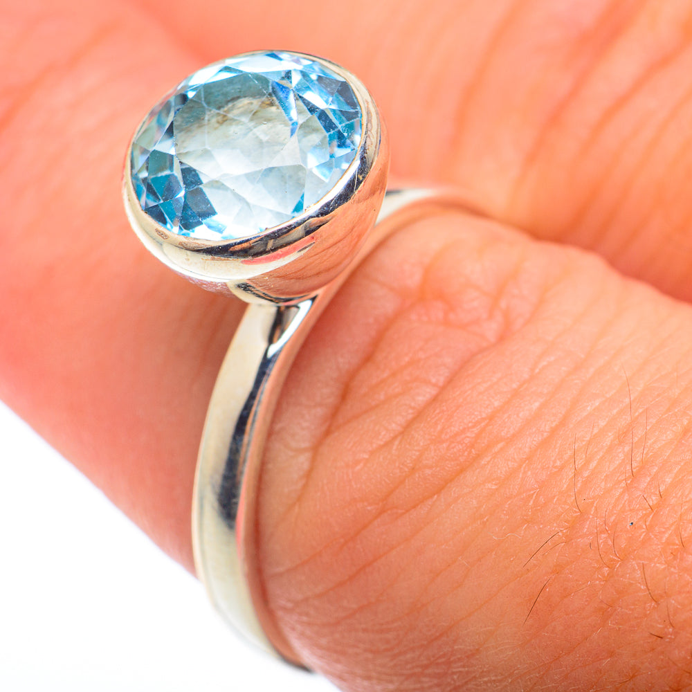 Blue Topaz Rings handcrafted by Ana Silver Co - RING73909