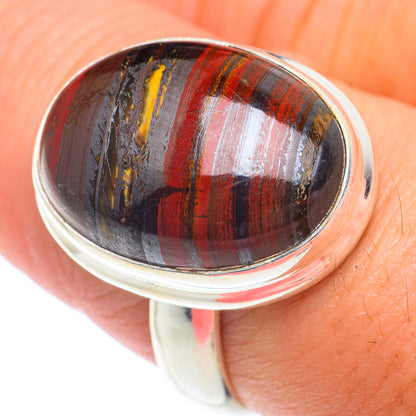 Red Tiger Iron Rings handcrafted by Ana Silver Co - RING73914