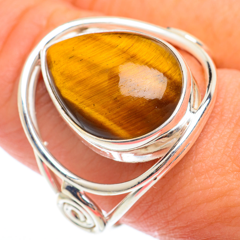 Tiger Eye Rings handcrafted by Ana Silver Co - RING73917