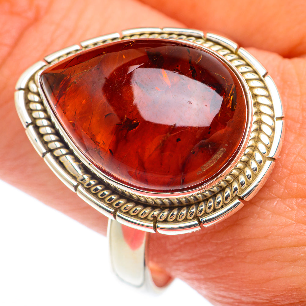 Baltic Amber Rings handcrafted by Ana Silver Co - RING73919
