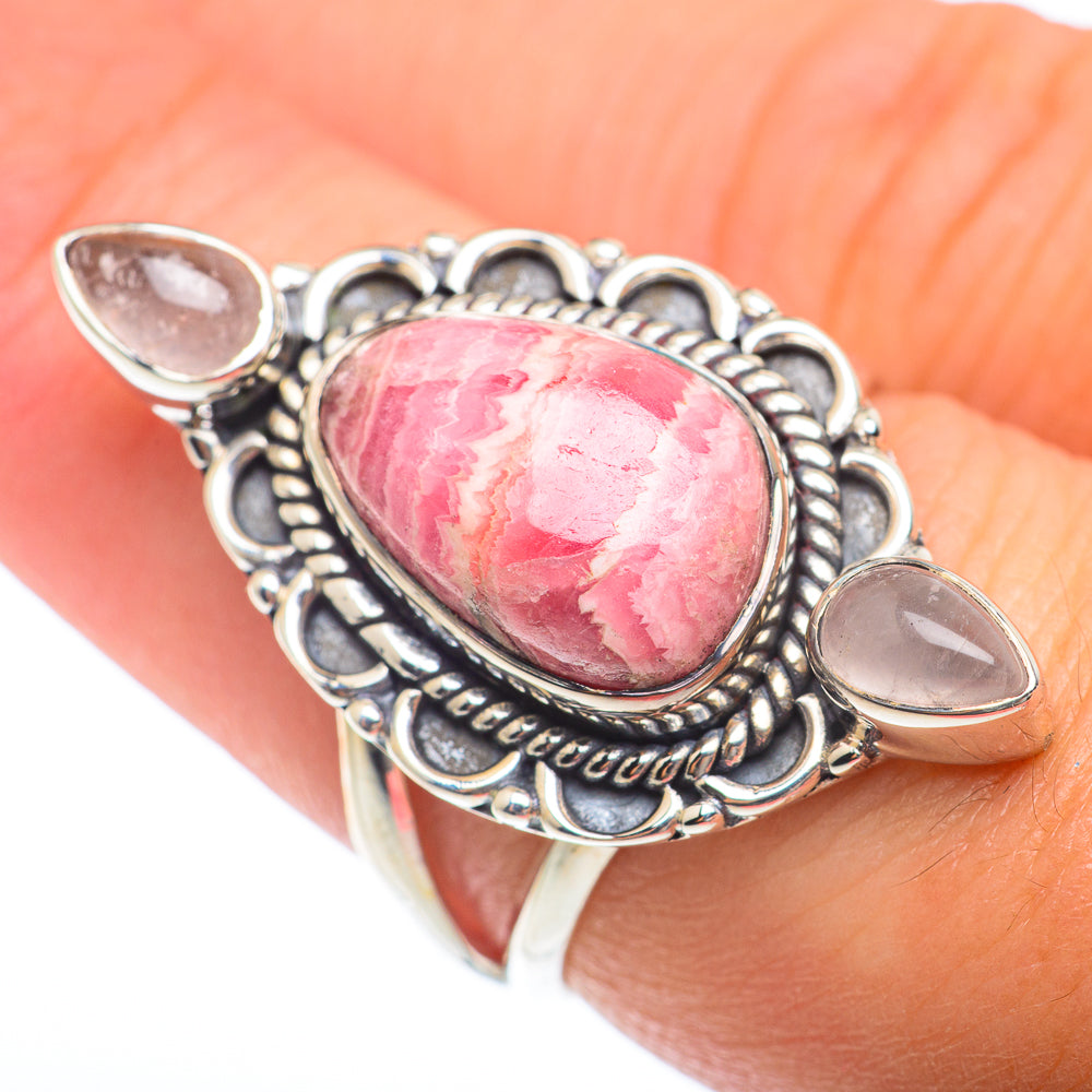 Rhodochrosite Rings handcrafted by Ana Silver Co - RING73921