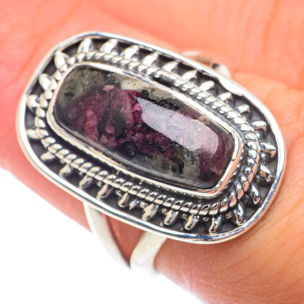 Russian Eudialyte Rings handcrafted by Ana Silver Co - RING73923