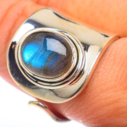 Labradorite Rings handcrafted by Ana Silver Co - RING73946