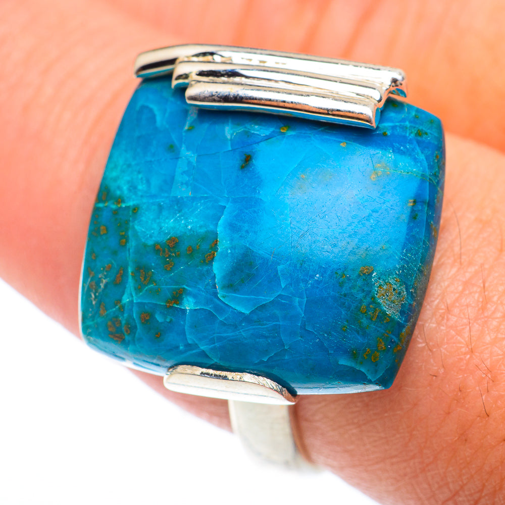 Chrysocolla Rings handcrafted by Ana Silver Co - RING73951