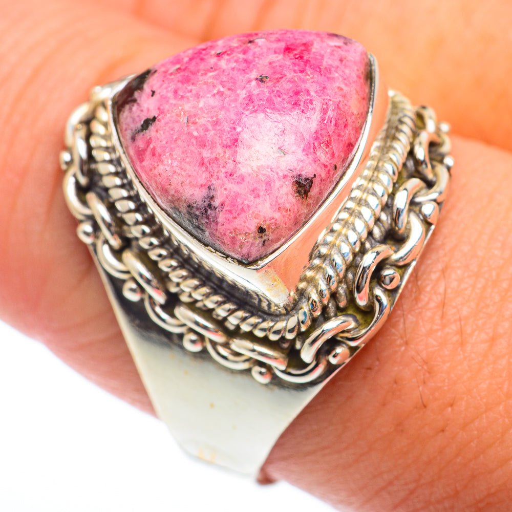 Rhodonite Rings handcrafted by Ana Silver Co - RING73954