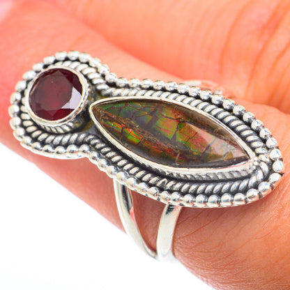 Ammolite Rings handcrafted by Ana Silver Co - RING73957