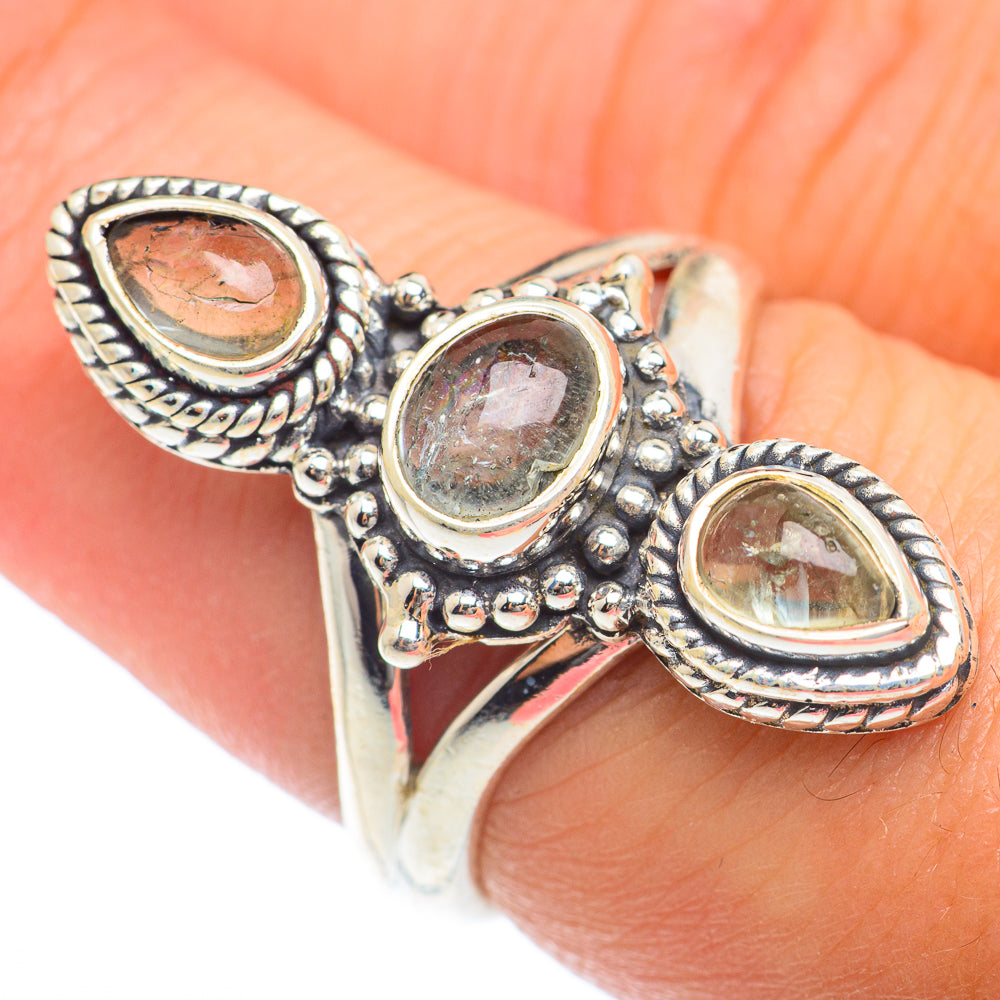 Rainbow Moonstone Rings handcrafted by Ana Silver Co - RING73968
