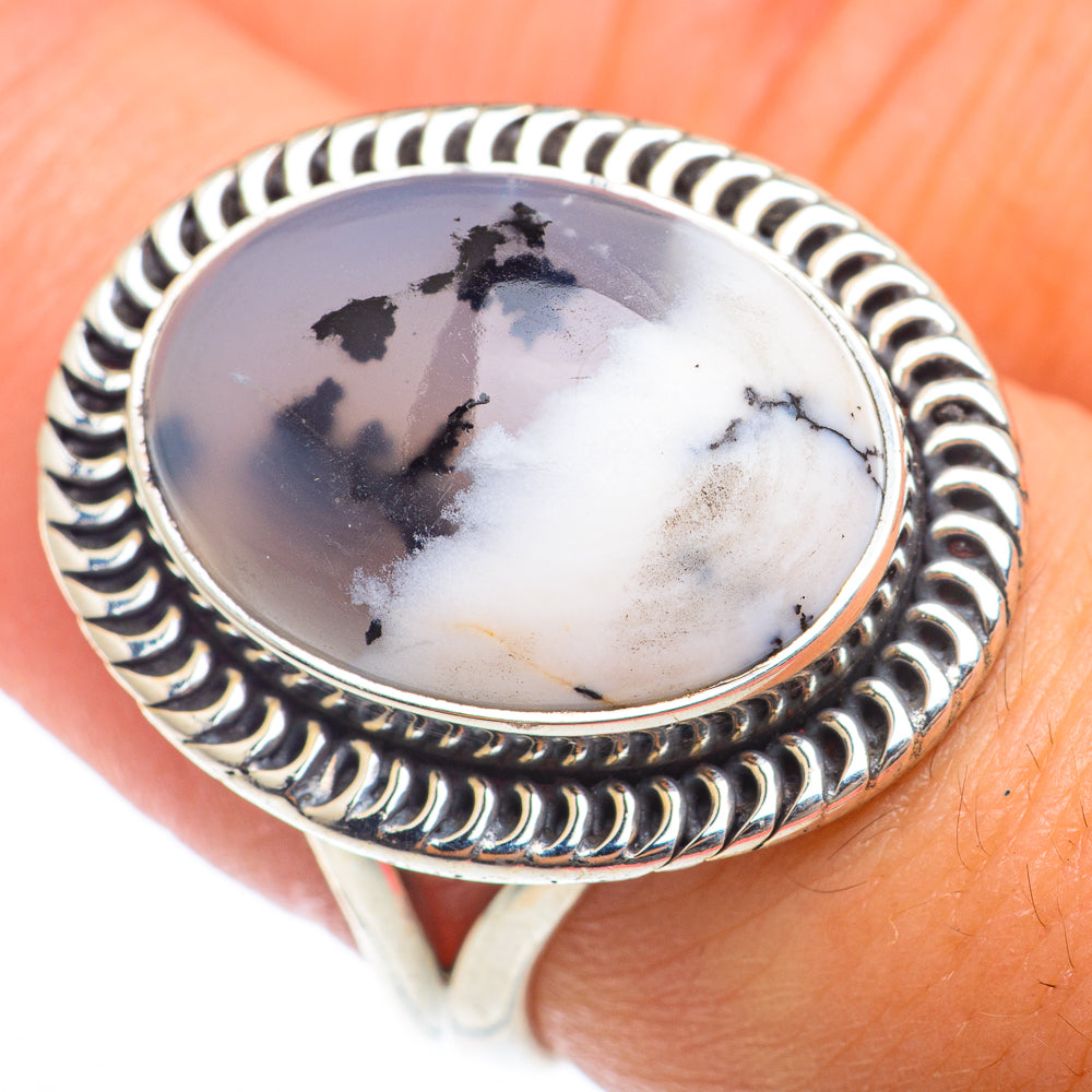 Dendritic Opal Rings handcrafted by Ana Silver Co - RING73969