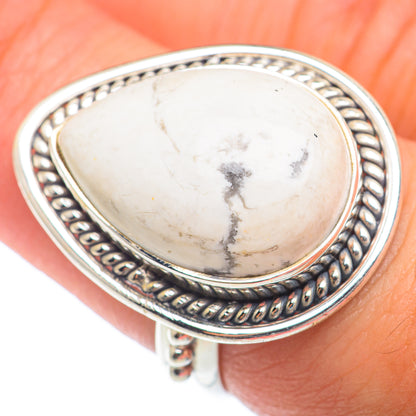Howlite Rings handcrafted by Ana Silver Co - RING73970