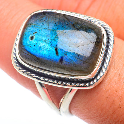 Labradorite Rings handcrafted by Ana Silver Co - RING73980