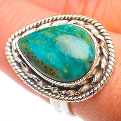Chrysocolla Rings handcrafted by Ana Silver Co - RING73981