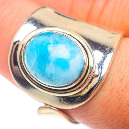 Larimar Rings handcrafted by Ana Silver Co - RING73982
