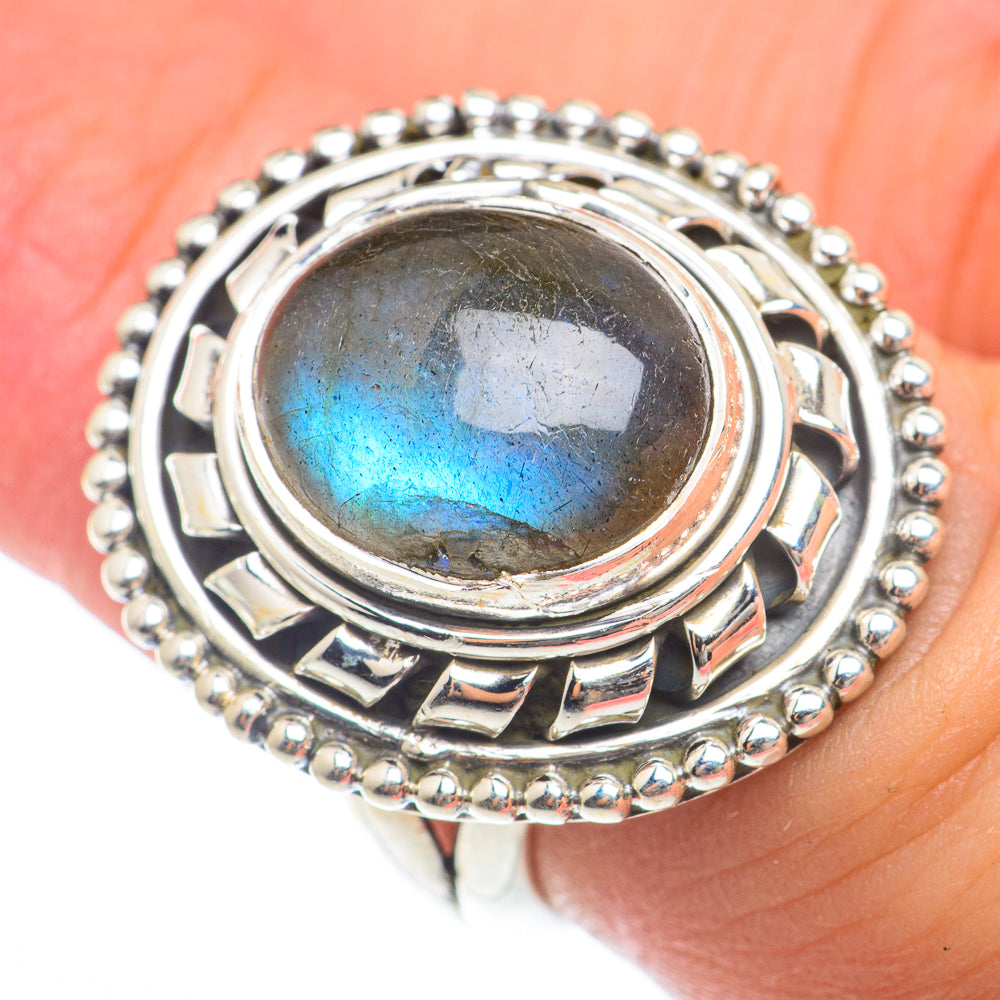 Labradorite Rings handcrafted by Ana Silver Co - RING73983