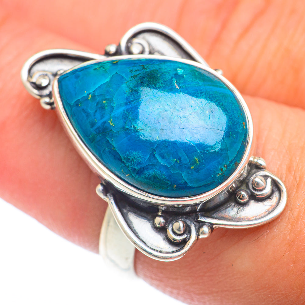 Chrysocolla Rings handcrafted by Ana Silver Co - RING73984