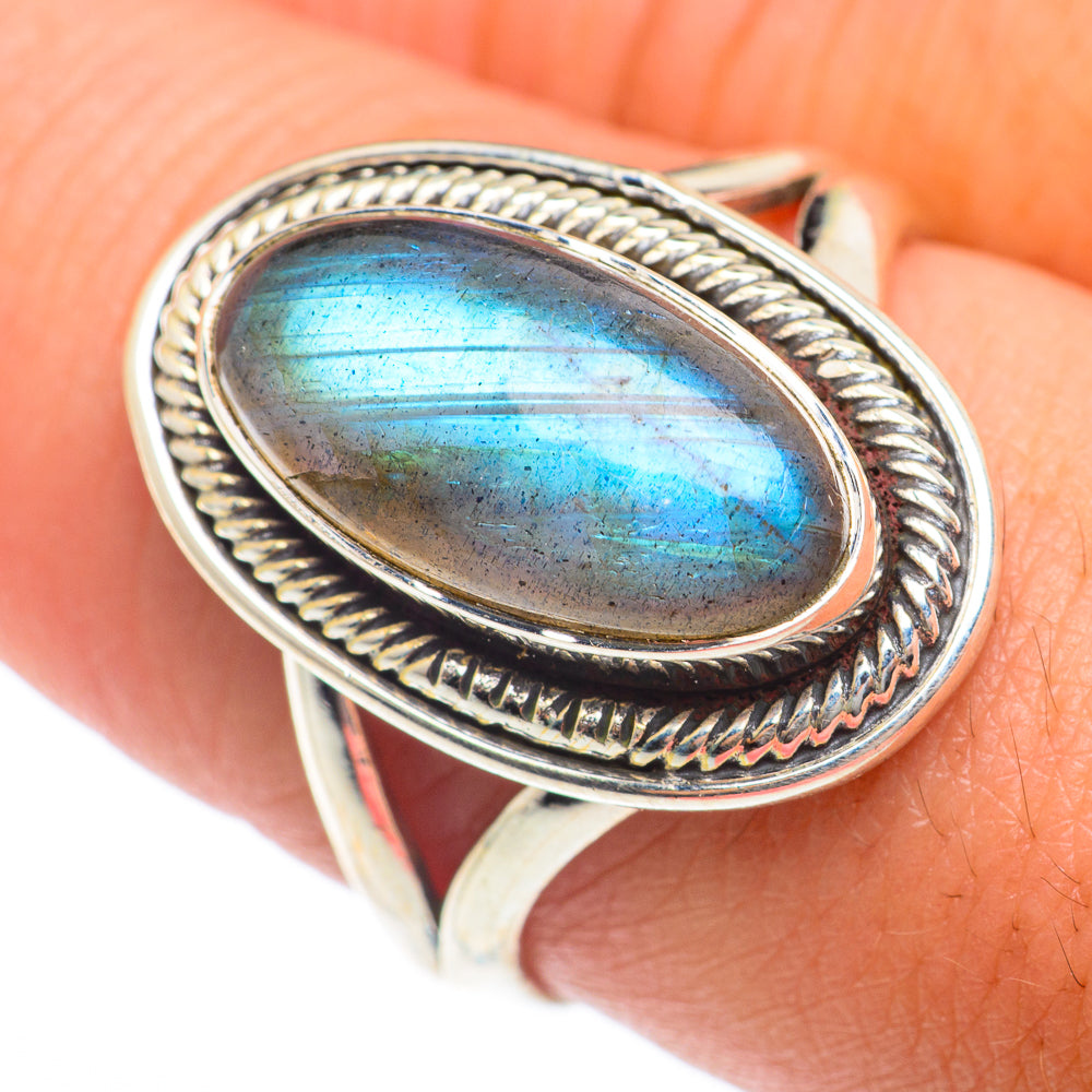 Labradorite Rings handcrafted by Ana Silver Co - RING73988