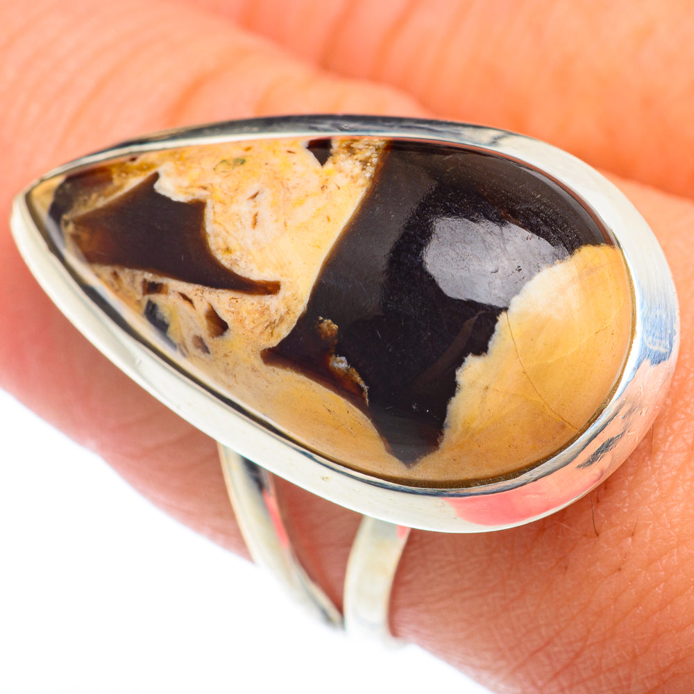 Peanut Wood Jasper Rings handcrafted by Ana Silver Co - RING73992