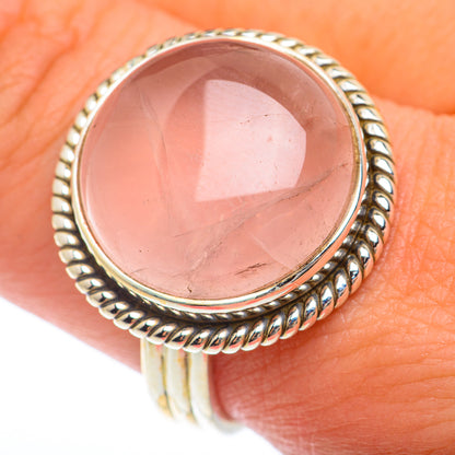 Rose Quartz Rings handcrafted by Ana Silver Co - RING73997