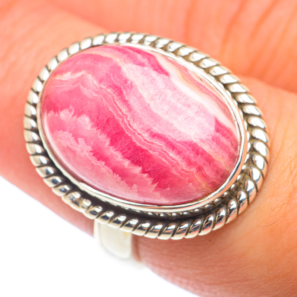 Rhodochrosite Rings handcrafted by Ana Silver Co - RING73998