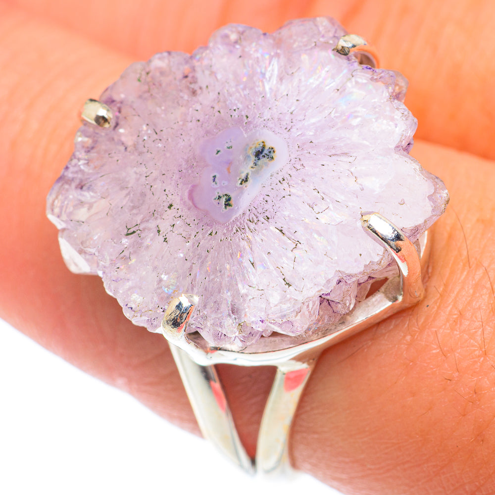 Amethyst Stalactite Rings handcrafted by Ana Silver Co - RING74001