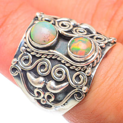 Ethiopian Opal Rings handcrafted by Ana Silver Co - RING74010