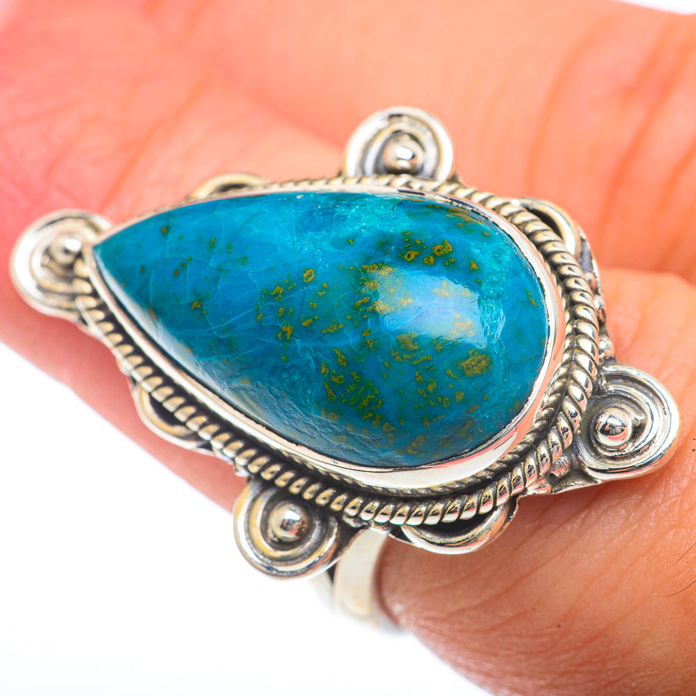 Chrysocolla Rings handcrafted by Ana Silver Co - RING74022