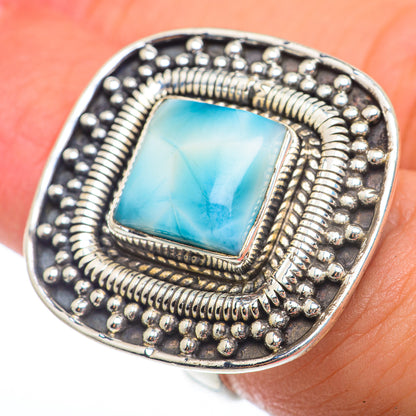 Larimar Rings handcrafted by Ana Silver Co - RING74025
