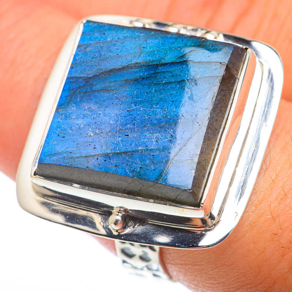 Labradorite Rings handcrafted by Ana Silver Co - RING74032