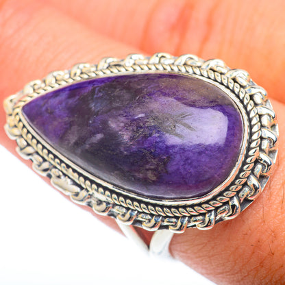 Charoite Rings handcrafted by Ana Silver Co - RING74041