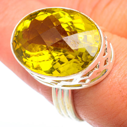 Olive Quartz Rings handcrafted by Ana Silver Co - RING74055