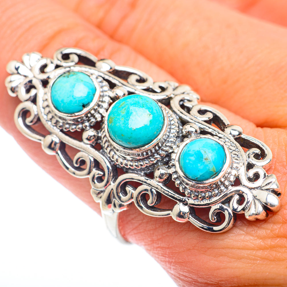 Arizona Turquoise Rings handcrafted by Ana Silver Co - RING74056
