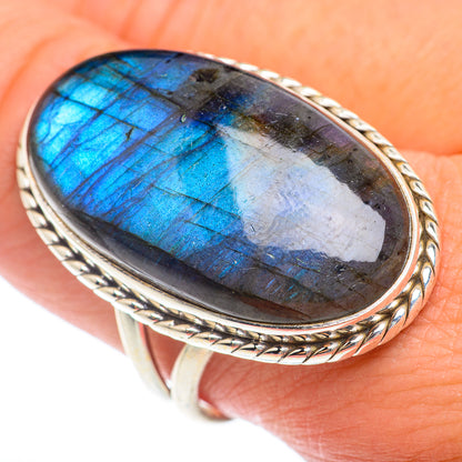 Labradorite Rings handcrafted by Ana Silver Co - RING74060