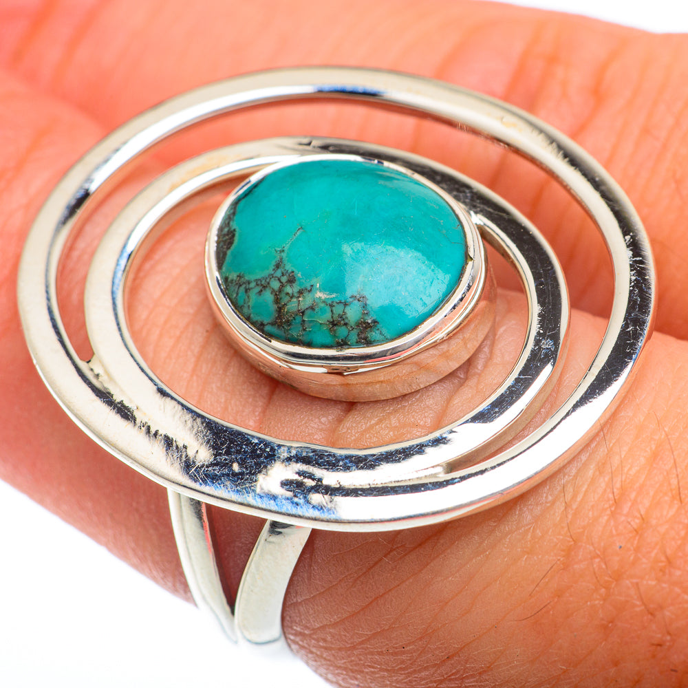 Tibetan Turquoise Rings handcrafted by Ana Silver Co - RING74062