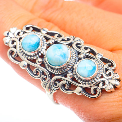 Larimar Rings handcrafted by Ana Silver Co - RING74063