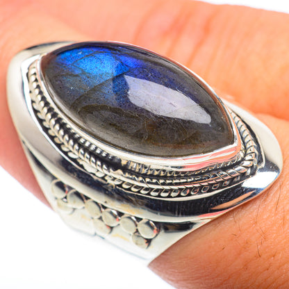 Labradorite Rings handcrafted by Ana Silver Co - RING74065