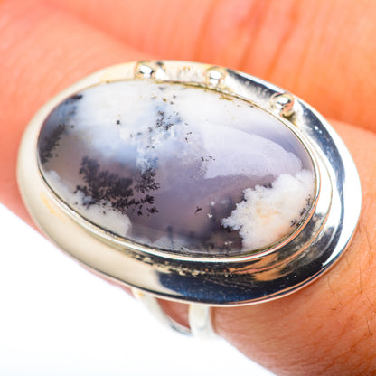 Dendritic Opal Rings handcrafted by Ana Silver Co - RING74077
