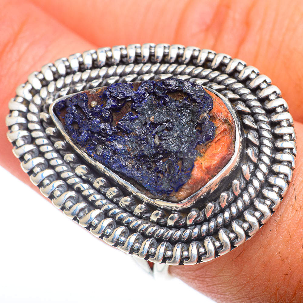Azurite Rings handcrafted by Ana Silver Co - RING74089